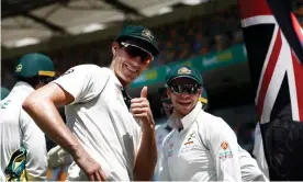  ?? Deputy. Photograph: Ryan Pierse/Getty Images ?? Pat Cummins has been named the 47th men’s Australian Test captain and Steve Smith his