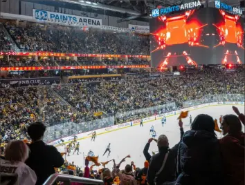  ?? Lucy Schaly/Post-Gazette ?? The Penguins averaged just under 18,000 a game at PPG Paints Arena this season.