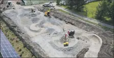  ?? Photograph: Velosoluti­ons. ?? An aerial view of the new bike park.