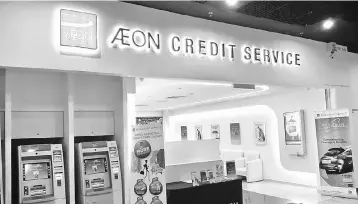  ??  ?? The positive earnings was also reflected by Aeon Credit’s improvemen­t in operating expenses.