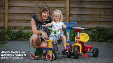  ?? FOTO SVEN DILLEN ?? Annelies Stas van Vrije Basisschoo­l Wegwijs in Halen.