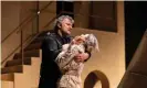  ?? ?? ‘Terrible things can happen in fairytales’: Kaufmann as Otello with Maria Agresta as Desdemona in the Naples production Photograph: Luciano Romano/Teatro di San