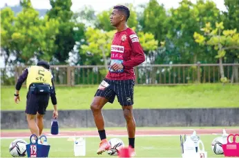  ?? ?? Kelvin já treina no Ryukyu e quer ajudar o clube a evitar descida à terceira divisão