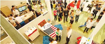  ??  ?? Photo shows visitors at a previous China Internatio­nal Furniture Expo. Last year, Malaysian exhibitors recorded both confirmed and potential sales of RM40.03 million at the expo and this year’s sales target is RM44 million.