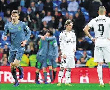  ?? GETTY ?? Real Madrid verlor am Sonntag gegen Real Sociedad 0:2 und liegt zehn Punkte hinter Leader Barça.