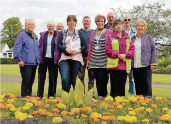  ??  ?? Ground force SIB won a Silver Gilt Medal in last year’s Scotland in Bloom awards