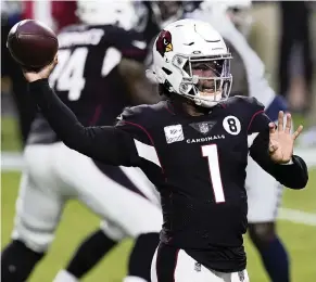  ?? ROSS D. FRANKLIN AP ?? Kyler Murray leads a Cardinals offense that is ranked No. 1 in the league (419.1 yards per game).