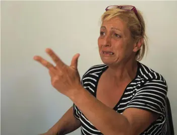  ??  ?? Moira, David Gauci’s mother, is furious that her son was held in custody