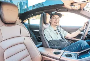  ??  ?? With custom finishes including plush Olea leather seat, Cruz admits that one of his joys is just sitting in the car waiting for his daughter during her swimming lessons.