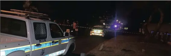  ?? Picture: Facebook ?? BLAST: Police cordoned off Goud Road in Vanguard Estate last night following an explosion inside one of the houses which injured six youths, some seriously.