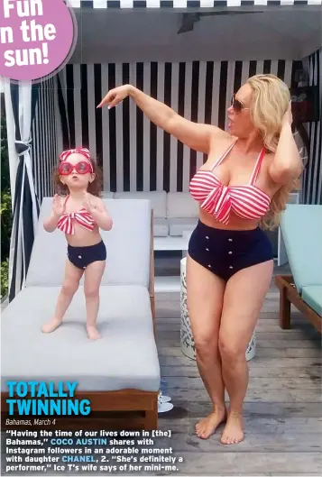 Coco Austin and Daughter Chanel Rock Matching Swimsuits While Striking the  Same Yoga Pose