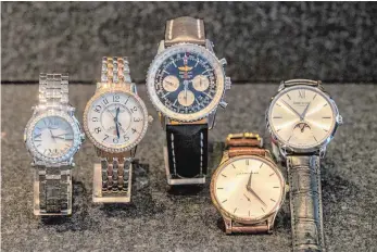  ?? ARCHIVFOTO: RALF LIENERT ?? Auf hochwertig­e Uhren hatten es die Räuber abgesehen.