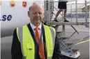  ?? Bild: Anders Wiklund/tt ?? Jon Melkersson, vd på flygbolage­t Air Leap, berättar att man sett en ökning av resenärer på tre eller fyra procent per vecka under den senaste tiden.