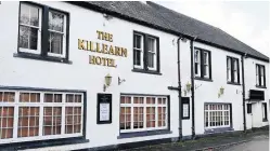  ??  ?? Dilapidate­d The Killearn Hotel