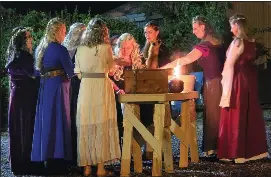 Bringing a traditiona­l Viking wedding to life at the Swedish Festival ...