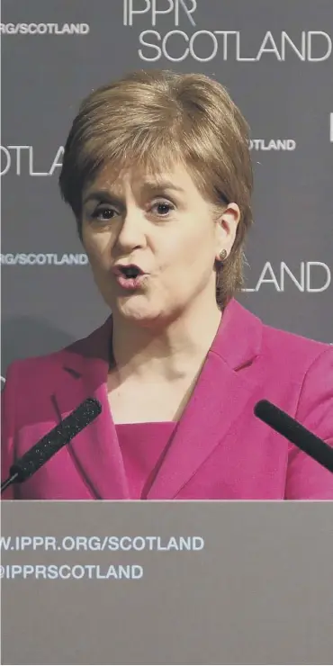  ??  ?? 0 Nicola Sturgeon says there is a ‘need to make sure Scotland’s voice is heard’