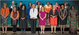  ?? (AFP) ?? Women foreign ministers during their meeting in Montreal, Canada, on Friday