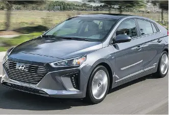  ??  ?? The Hyundai Ioniq Blue hybrid topped the field with a yearly fuel cost of $763.