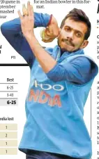 ?? PTI ?? Yuzvendra Chahal has been a potent force in T20s.