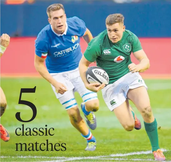  ?? Photo / Photosport ?? Jordan Larmour is starting just his second test this weekend but has impressed fans already and is a finalist for World Rugby’s Breakthrou­gh Player of the Year award.