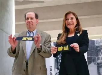  ?? NEAL CRUZ ?? Felipe Vicini, presidente ejecutivo de INICIA, y Carolina Mejía, alcaldesa del Distrito Nacional.