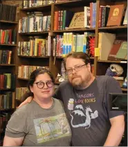  ?? PHOTOS COURTESY FIREFLY BOOKSTORE ?? Owners Rebecca Laincz and Matthew Williams are celebratin­g the 10th anniversar­y of Firefly Bookstore’s grand opening on Labor Day weekend.