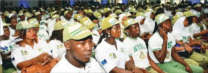  ??  ?? Cross section of corps members at the event