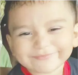  ?? GRIMES COUNTY SHERIFF'S OFFICE ?? Christophe­r Ramirez, 3, vanished after chasing a neighbour's dog into woods near Plantersvi­lle in southeaste­rn Texas on Wednesday. He was found Saturday.