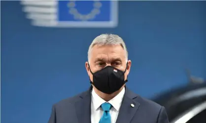  ?? Photograph: Xinhua/Rex/Shuttersto­ck ?? The Hungarian prime minister, Viktor Orbán, stepped up attacks on the EU’s green transition plans.