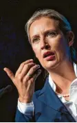  ?? Foto: dpa ?? Alice Weidel lebt in der Schweiz und in Überlingen am Bodensee, wo sie erneut für die AfD kandidiert.