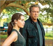  ??  ?? „ Terminator Genisys“: Clarke, Schwarzene­gger