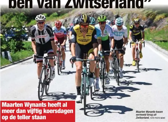  ?? FOTO PHOTO NEWS ?? Maarten Wynants kwam vermoeid terug uit Zwitserlan­d.