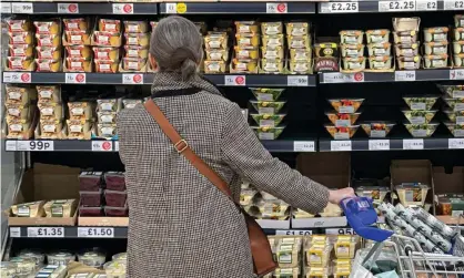  ?? ?? Photograph: Daniel Leal/AFP/Getty Images Britain’s cost of living crisis is being driven by higher prices, which are expected to continue increasing.