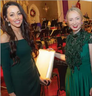  ??  ?? Una Pedreschi and Lorna Breen at the RTE Concert Orchestra concert in St Patrick’s Church, Wicklow town.