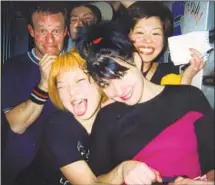  ?? Dusty Lombardo IFC Films ?? HANNA is seen cavorting with fans in Kyoto, Japan, in a scene from the 2013 documentar­y about her, “The Punk Singer.”