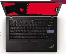  ??  ?? ABOVE The sevenrow keyboard of the ThinkPad 25 harks back to the early days of IBM