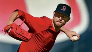 ?? JIM DAVIS/GLOBE STAFF ?? From 2021-23, Chris Sale made just 31 starts for the Red Sox, one fewer than his total from 2017, his first season in Boston.