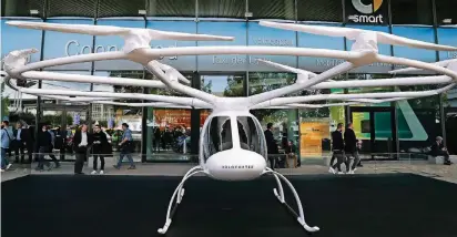  ?? FOTO: REUTERS ?? Drohne? Oder fliegendes Taxi? Der Volocopter, der auf der IAA präsentier­t wird.