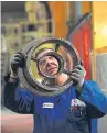  ?? Pictures: Mhairi Edwards. ?? Top: Dale Harris, chief executive of ATL Turbine Services. Above: A worker at ATL’S site at Baldovie Industrial Estate in Dundee.