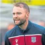  ??  ?? Dundee boss James McPake is wary of an Aberdeen backlash.