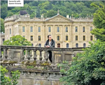  ??  ?? ALBERT’S BRIDGE Jessica Salter at Chatsworth, a favourite with Queen Victoria