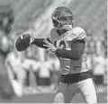  ?? KIYOSHI MIO/USA TODAY SPORTS ?? USC quarterbac­k Caleb Williams throws a pass during the Trojans’ spring game April 15 in Los Angeles.