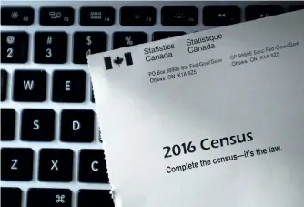  ?? CANADIAN PRESS FILES ?? The next batch of numbers from the 2016 census, due Wednesday, is expected to show that thanks to aging baby boomers, there are as many seniors in Canada as young people, if not more — the first time in Canadian history that has been the case.