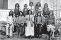  ?? PHOTO COURTESY OF CARLISLE - WWW.ARMY.MIL PHOTOS PROVIDED TO CHINA DAILY; ?? From left: A group of American Indian children as they arrived at Carlisle Indian Industrial School in 1887; the same group of Indian children after four months at Carlisle. Student body assembled in the Carlisle school grounds.