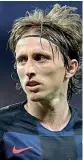  ?? (Getty Images) ?? Poker d’assi Luka Modric, 32, regista della Croazia. Con il Real Madrid ha vinto 4 Champions