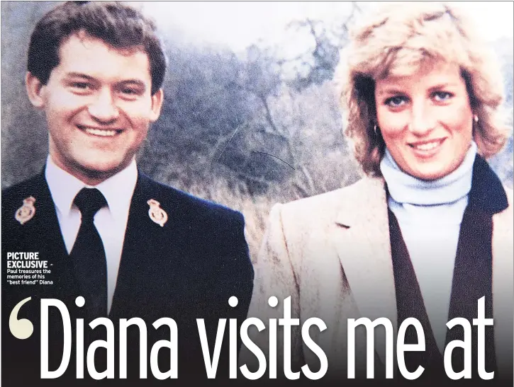  ??  ?? PICTURE EXCLUSIVE Paul treasures the memories of his “best friend” Diana
