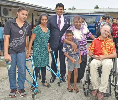  ?? Photo: DEPTFO News ?? The Attorney-General, Aiyaz Sayed-Khaiyum, at the budget consultati­on in Suva on March 23, 2018, at the Fiji National Council for Disabled Persons.