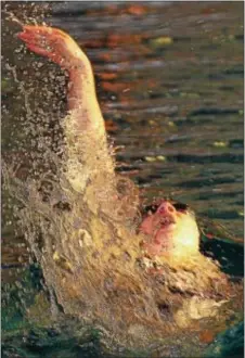  ?? ROBERT J. GURECKI — DAILY TIMES ?? Radnor’s Julia Cullen swims the backstroke leg of the 200 medley relay, an event the Raiders won in a 100-86 loss to Central League rival Conestoga Tuesday.