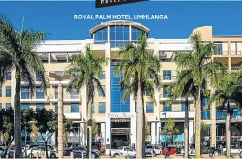  ?? Picture: royal-palm.co.za ?? ROYAL PALM HOTEL, UMHLANGABU­SINESS OR PLEASURE The Royal Palm Hotel in Umhlanga.