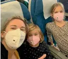  ??  ?? Canterbury-born Carley Dunne left her home in Xiamen, China, with her daughters, Zoe, 8, and Daisy, 5, while her husband stays to work as a pilot.